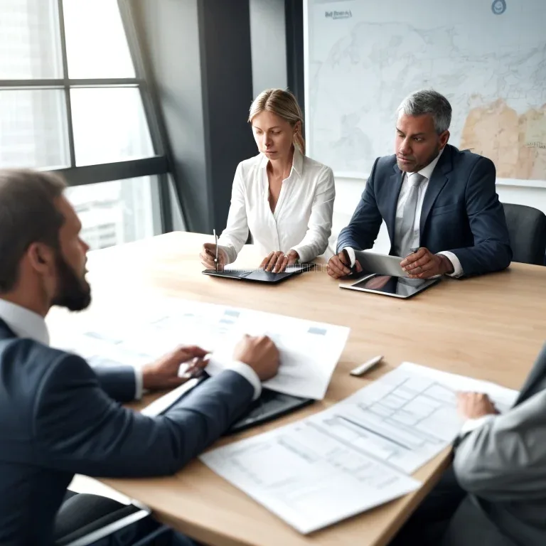 Trainer erklärt strategische Konzepte bei einem Executive-Workshop